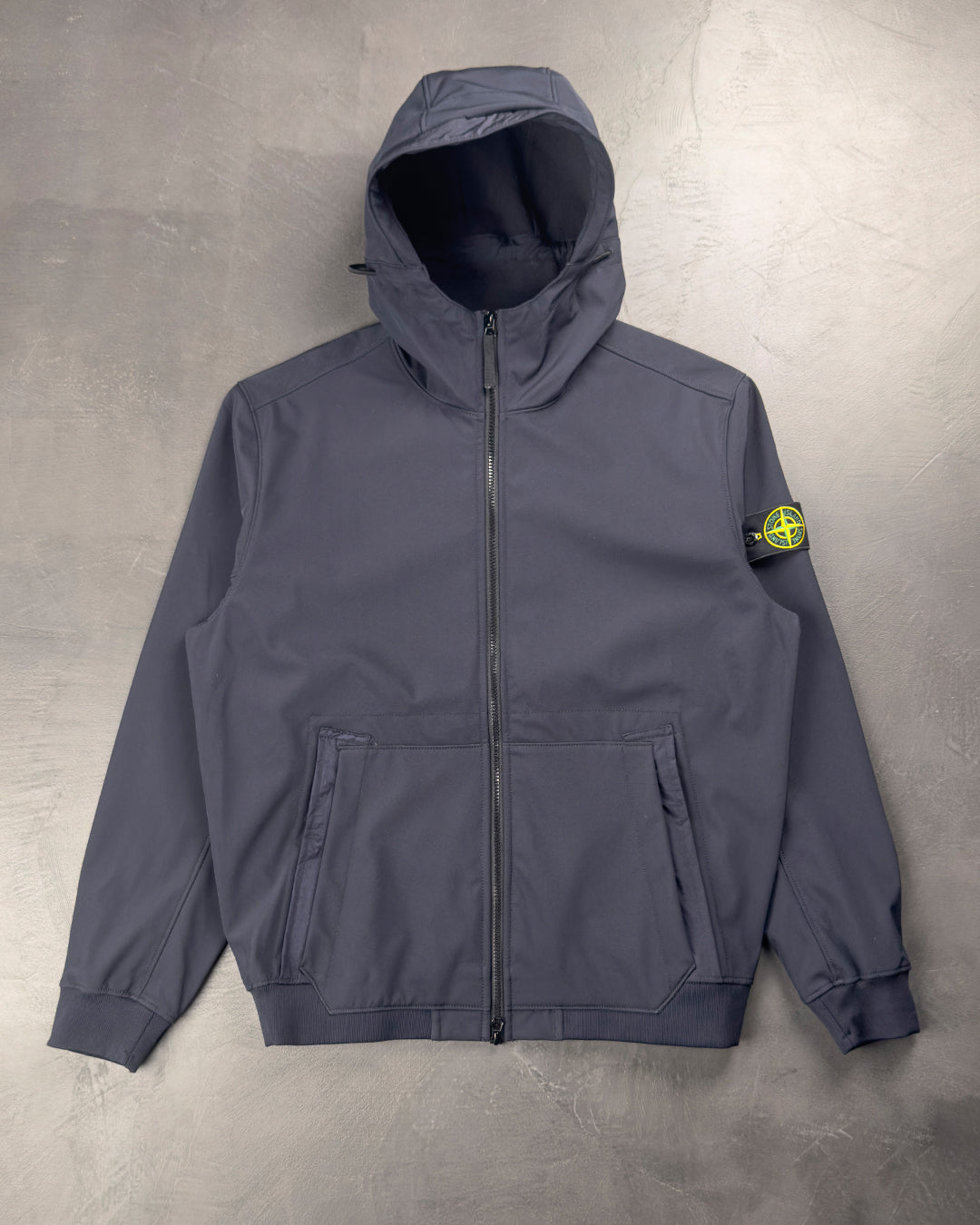 Q0122 SOFT SHELL-R_E.DYE Technology Dark Blue