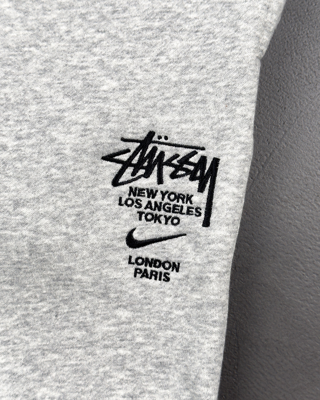 NIKE X STUSSY Fleece Pants Grey - UNIFORM