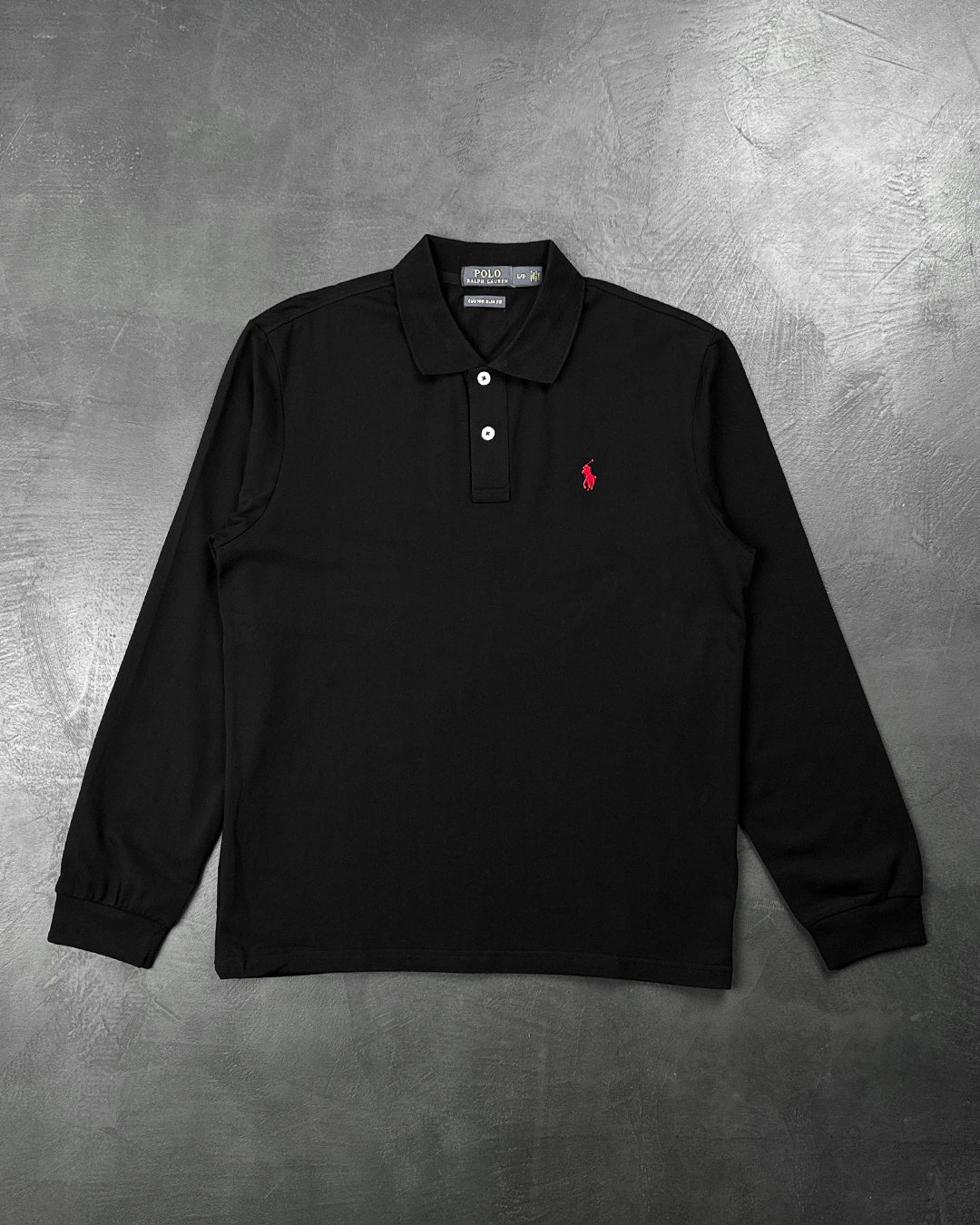 Polo Ralph Lauren Logo-Embroidered Polo Shirt Black