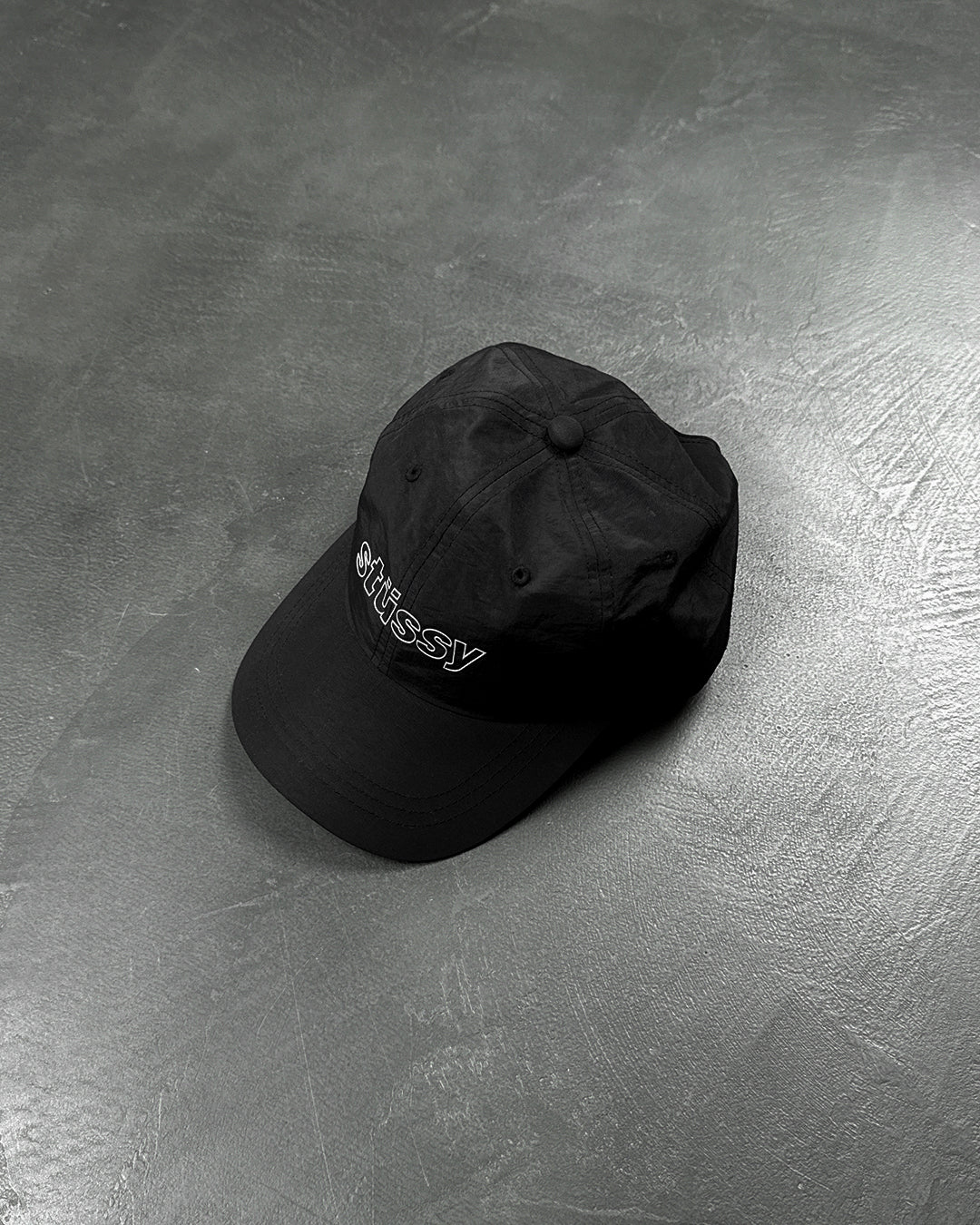 STUSSY Nylon Reflective Cap Black