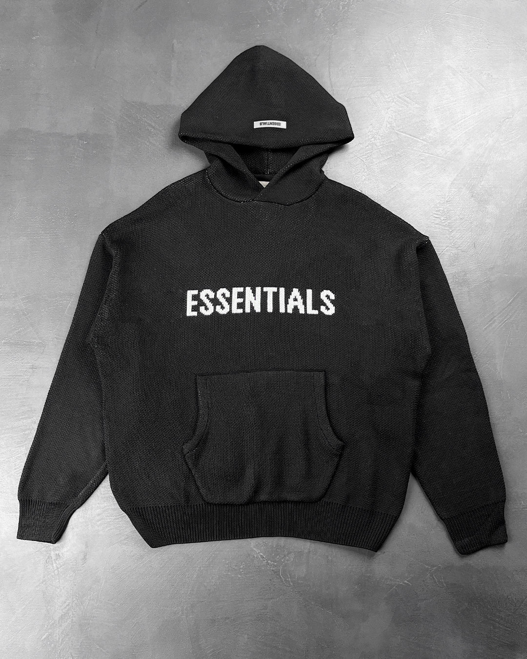 Fear Of God Essentials Knit Hoodie Black