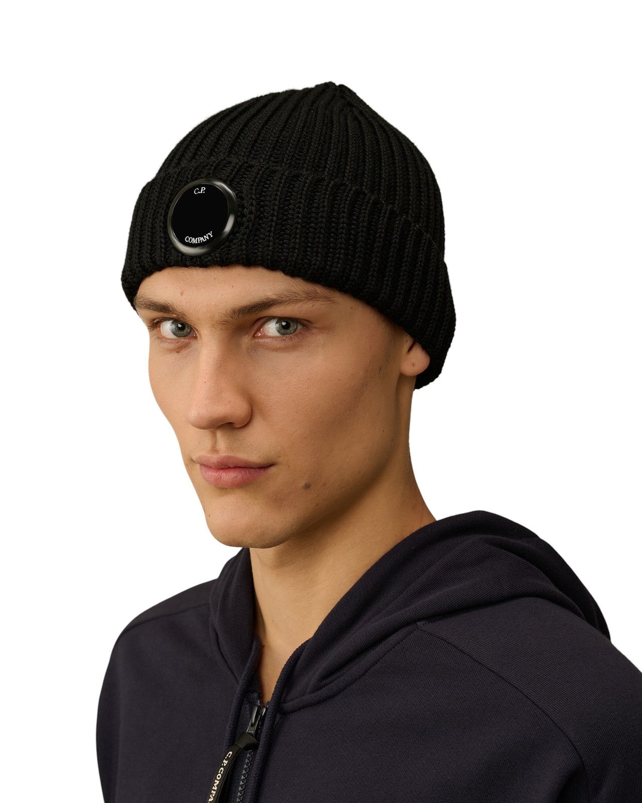 C.P. Company Lens Beanie Black