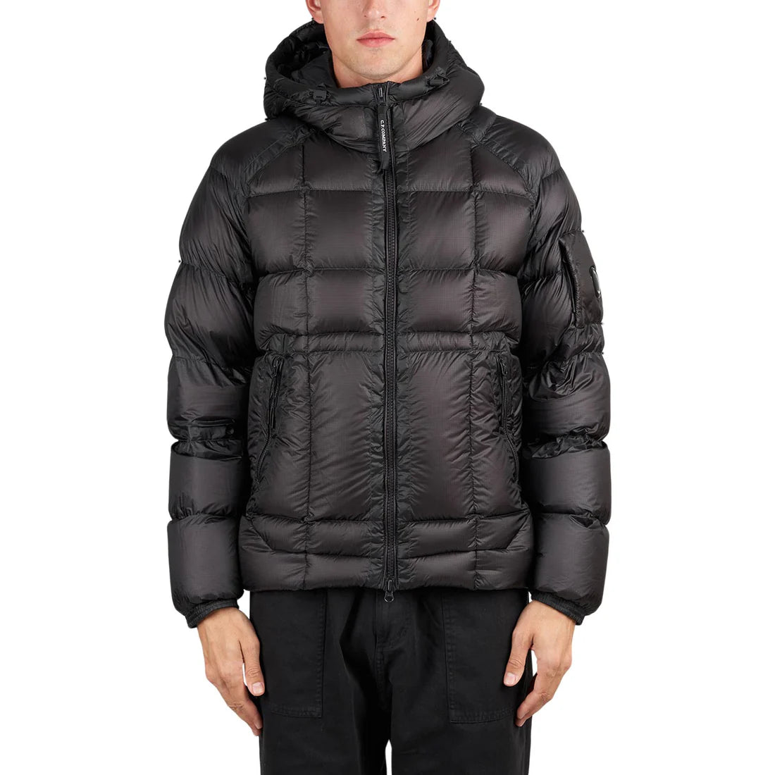 C.P. Company D.D. Shell Hooded Down Jacket Off-Black