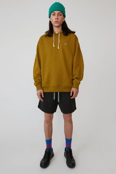 Acne Studios Appliquéd Hoodie Moss Green