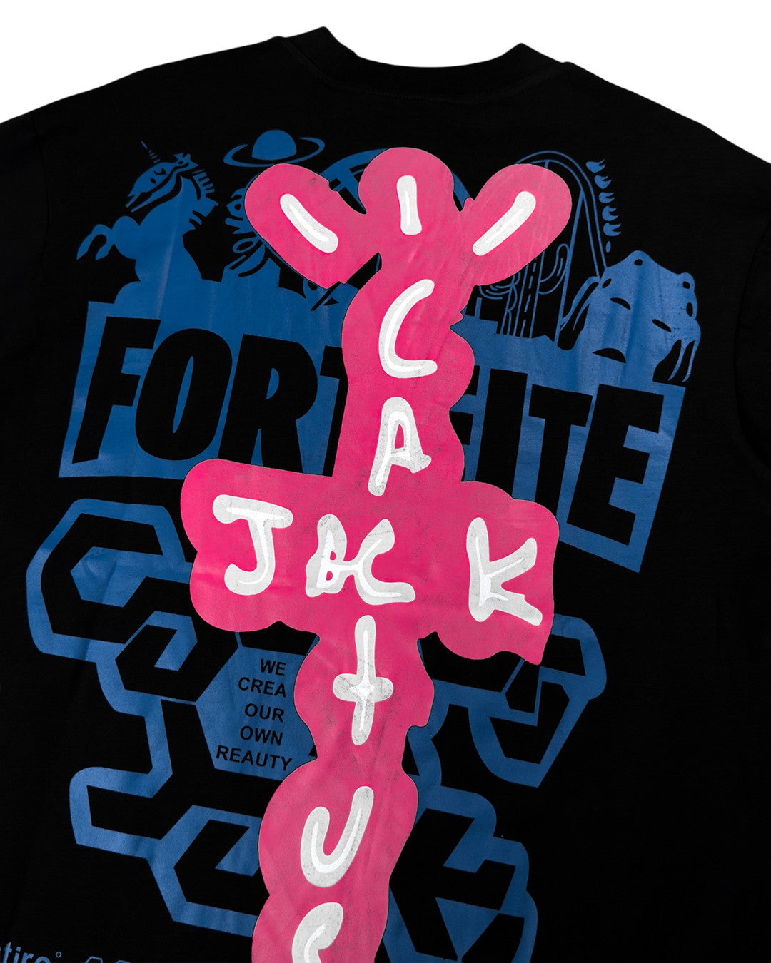 Travis Scott Cactus Jack Fortnite T-Shirt Black - UNIFORM