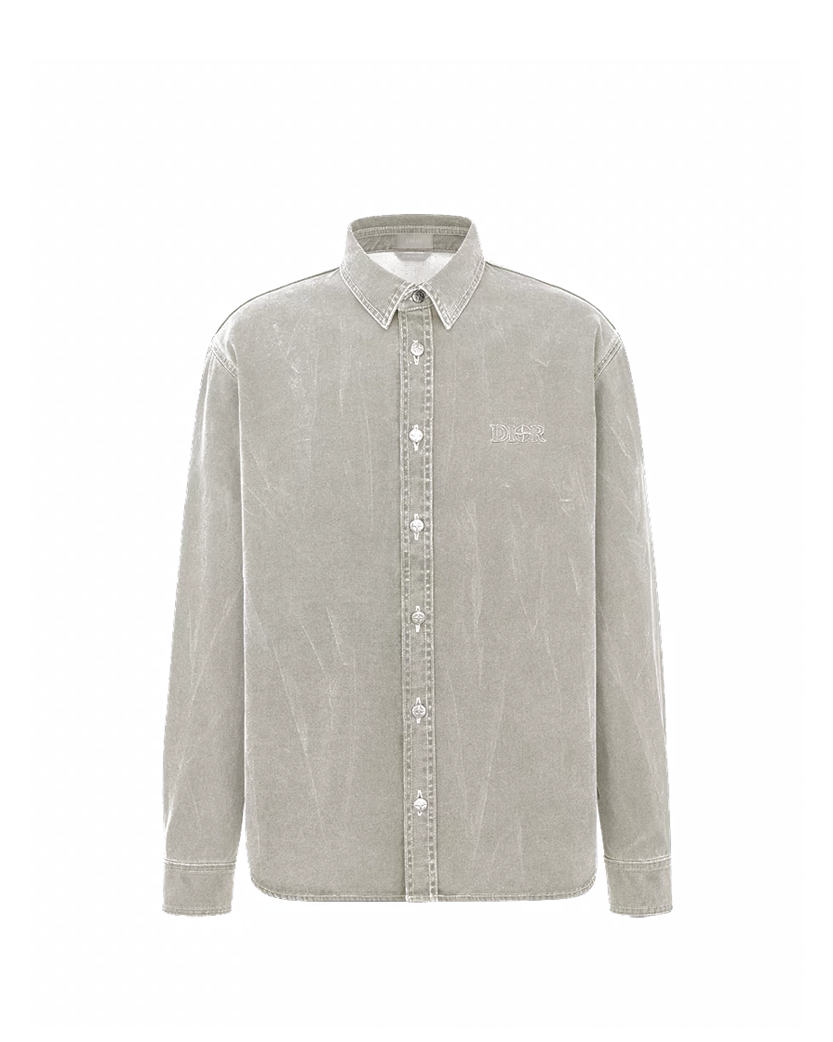 Stone Island x Dior Cotton Overshirt Gray SI0217-GY