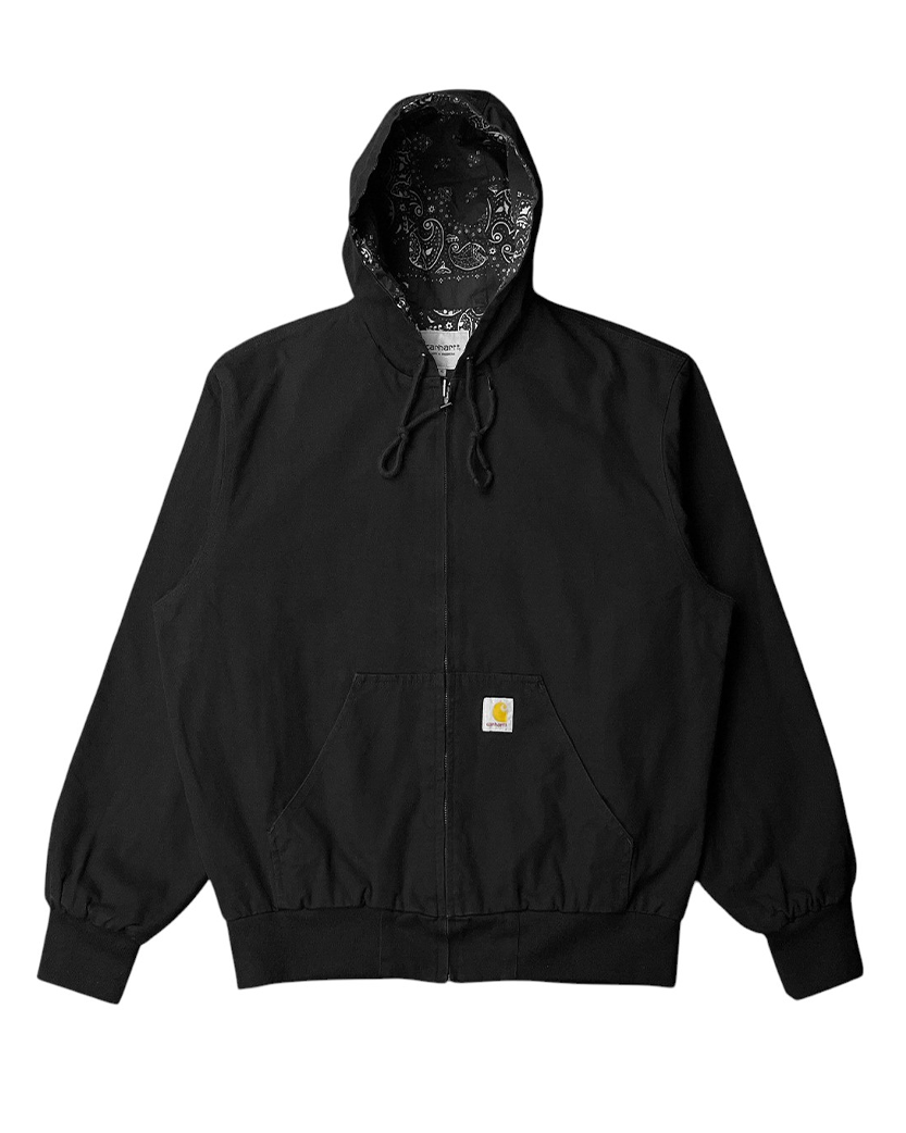 Carhartt WIP Zip Bandana Hoodie Black