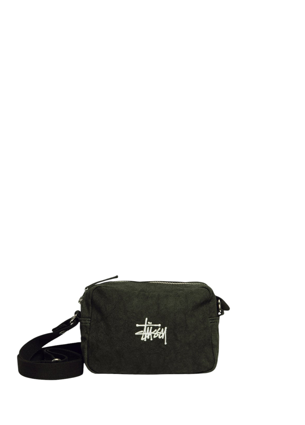 STUSSY Canvas Side Pouch Washed Black