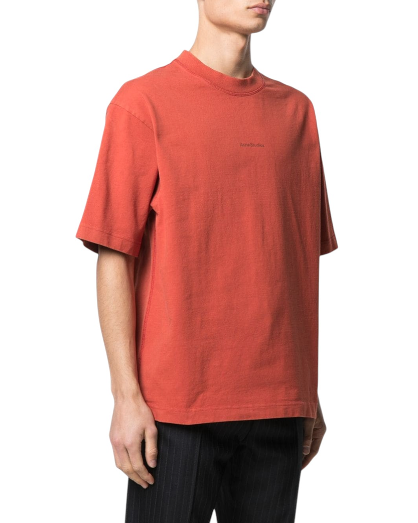 Acne Studios Logo cotton jersey T-shirt Orange