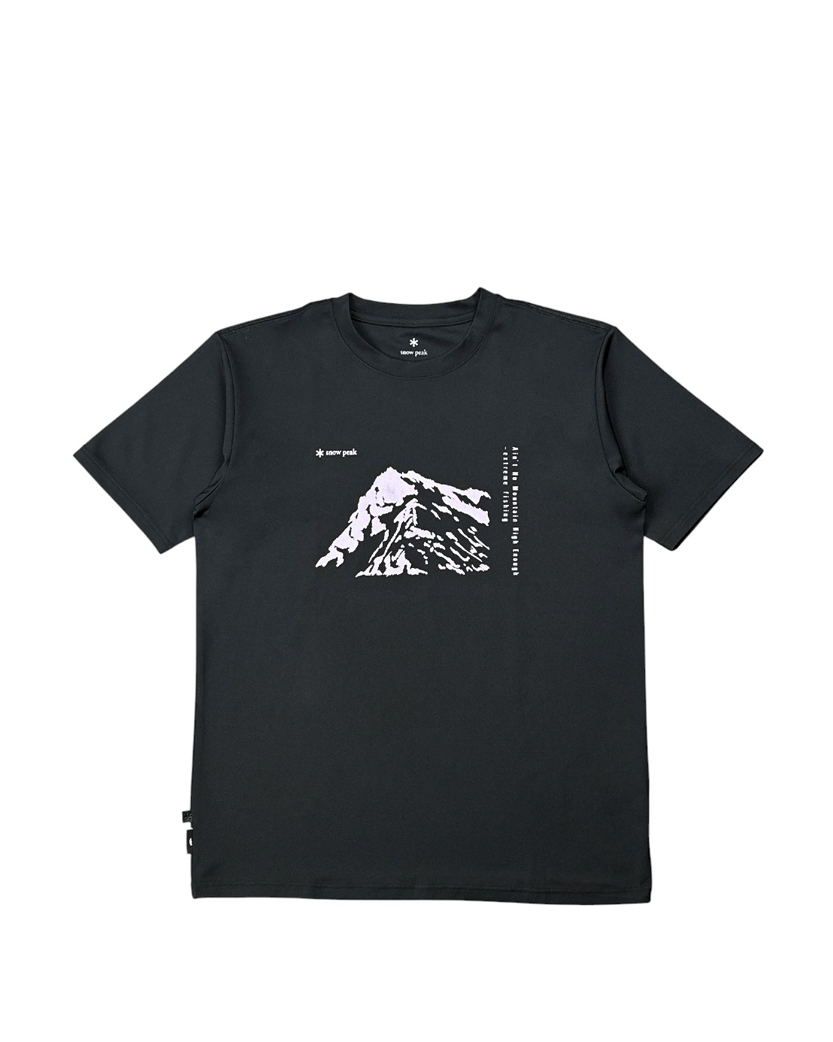 Snow Peak x Tonedtrout Mt. Tanigawa T-Shirt Black