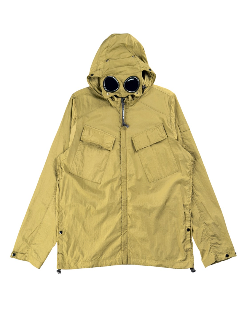 C.P. Company Hooded Google Zip Overshirt Burnt Olive