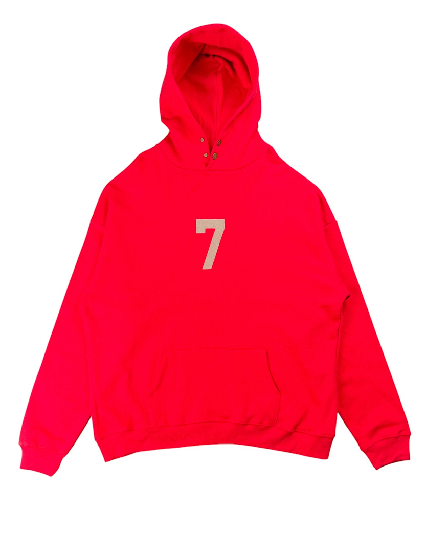 Fear Of God '7' Hoodie Red