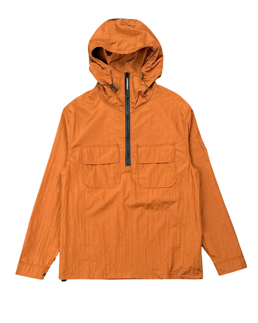C.P. Company Nylon Arm Lens Hooded Overshirt Spicy Orange