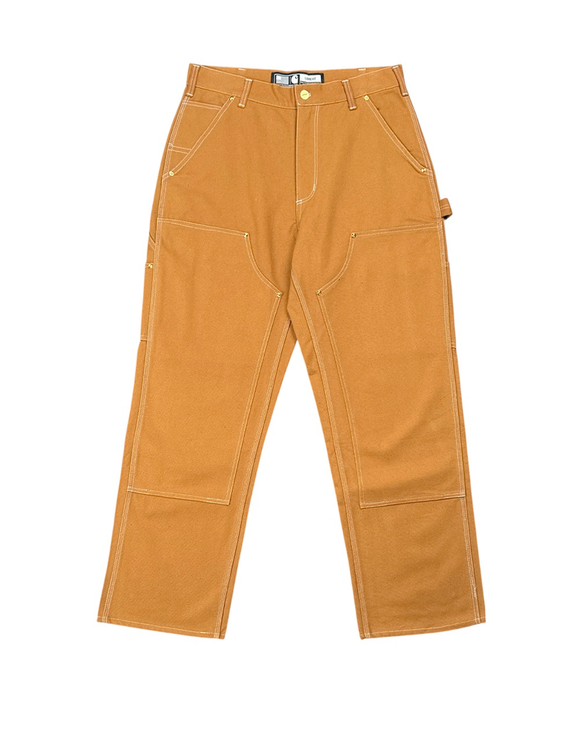 Carhartt WIP B01 Loose Fit Duck Utility Work Pants Brown