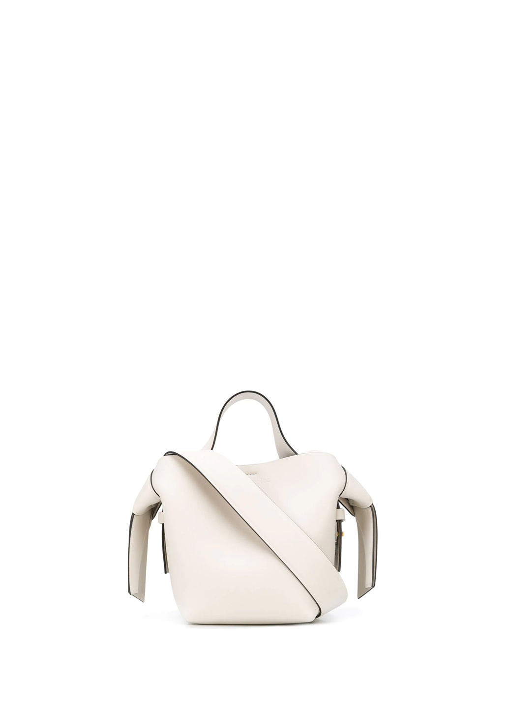 Acne Studios Musubi Small leather shoulder bag White