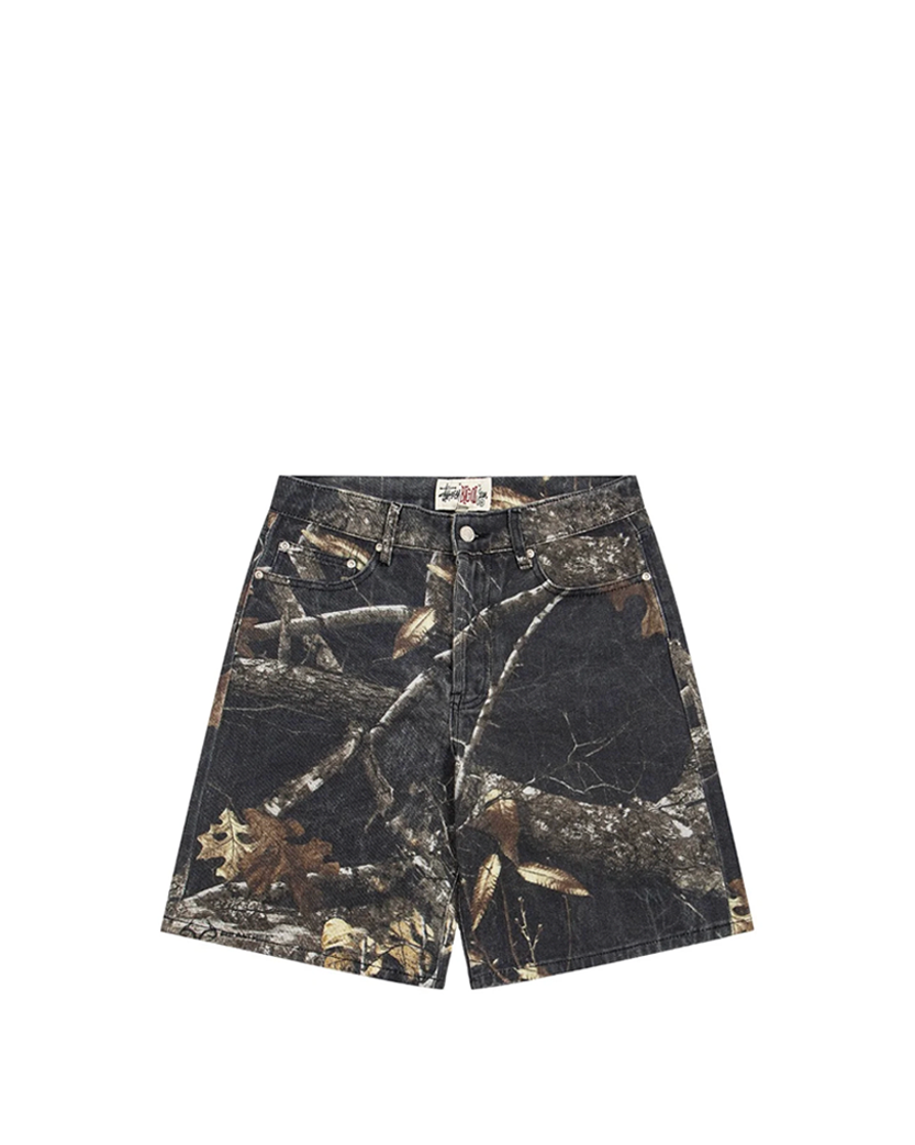 STUSSY Big Ol' Jeans Shorts Realtree Edge Black