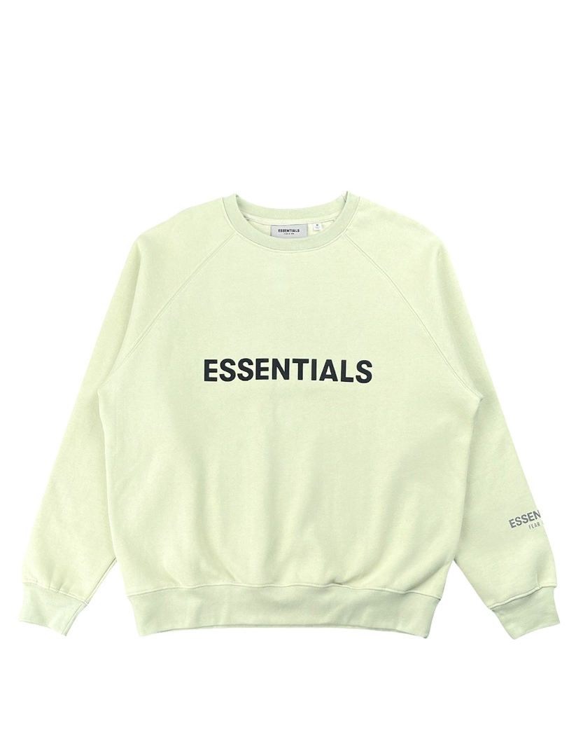 Fear Of God Essentials Crewneck Pullover Sweatshirt Alfalfa Sage