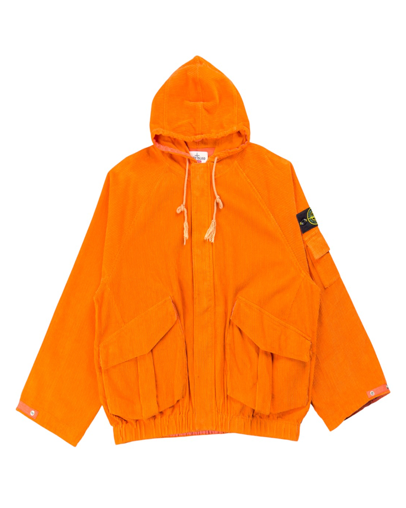 Stone Island x Supreme 402S4 CORDUROY 500 Orange
