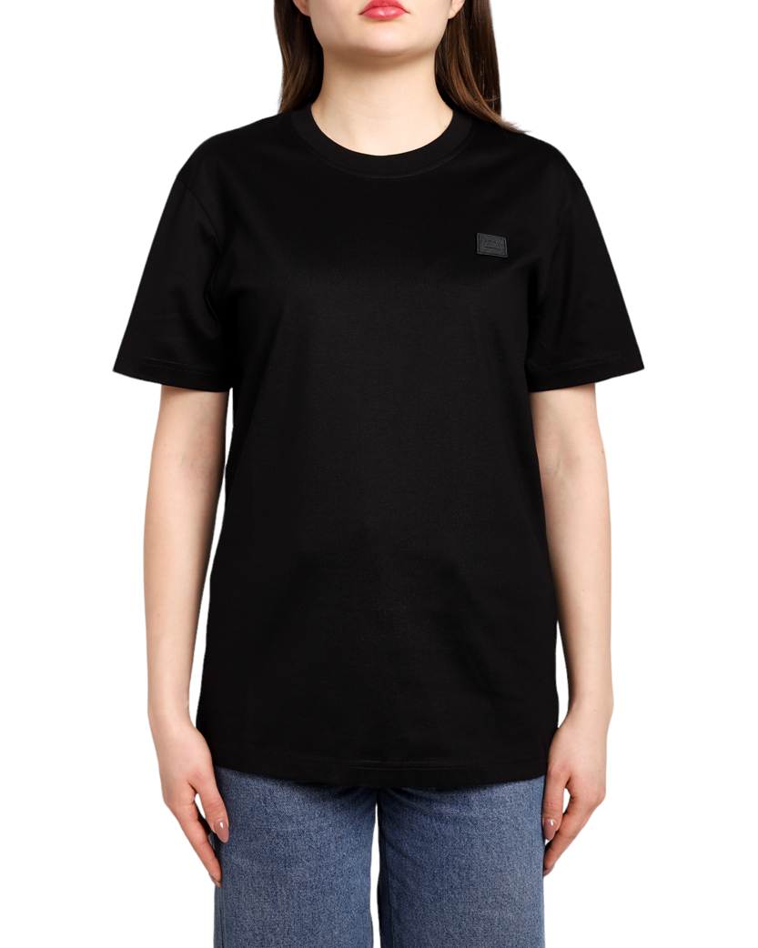 Acne Studios T-Shirt With Ellison Face Patch Black