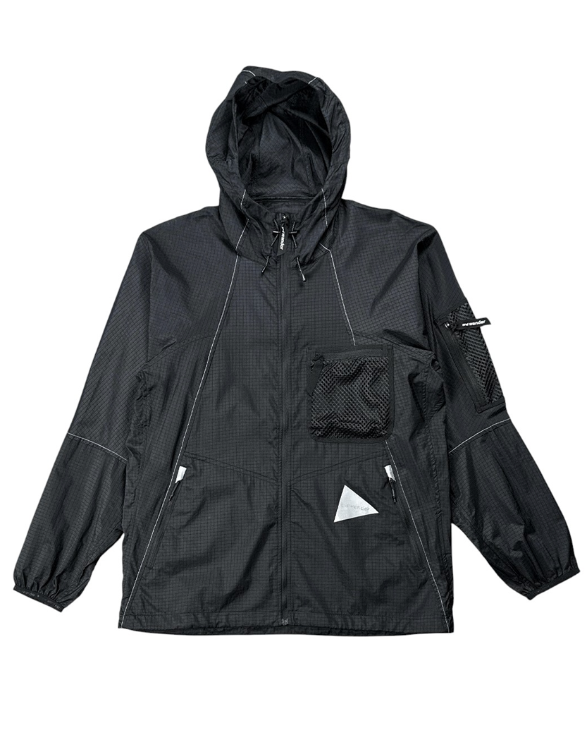 And Wander Breath Rip Hoodie Black