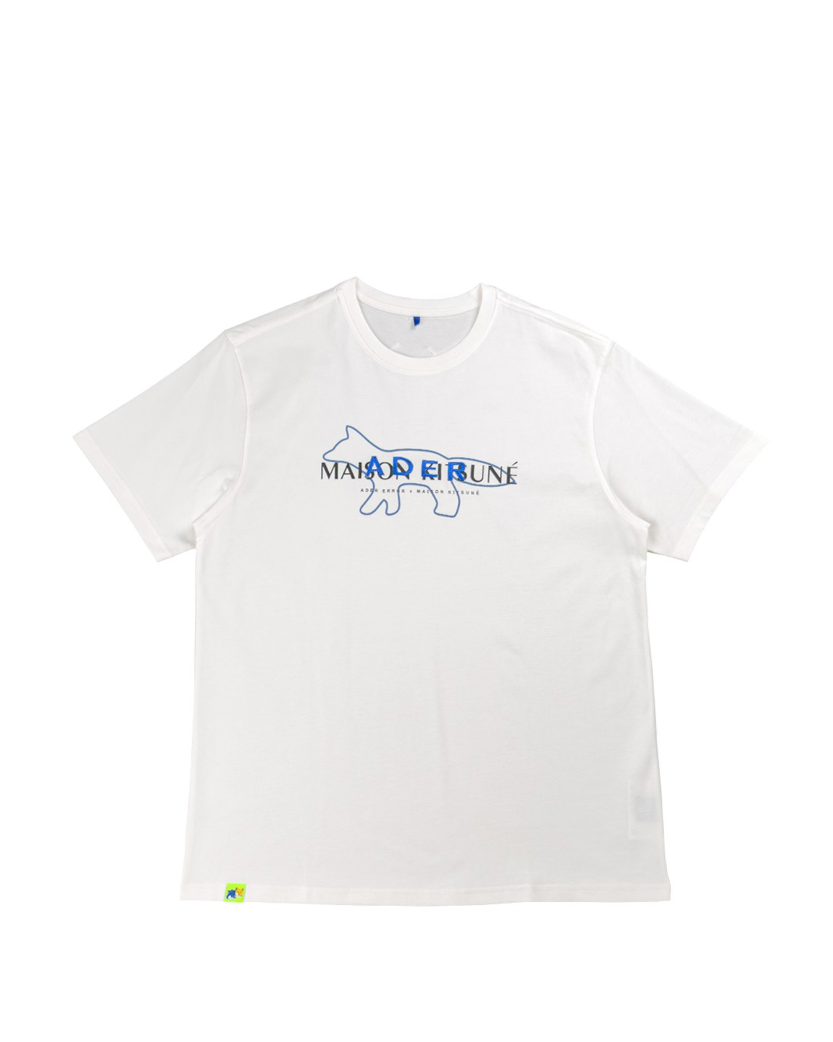 Ader Error x Maison Kitsune Layout Tee White
