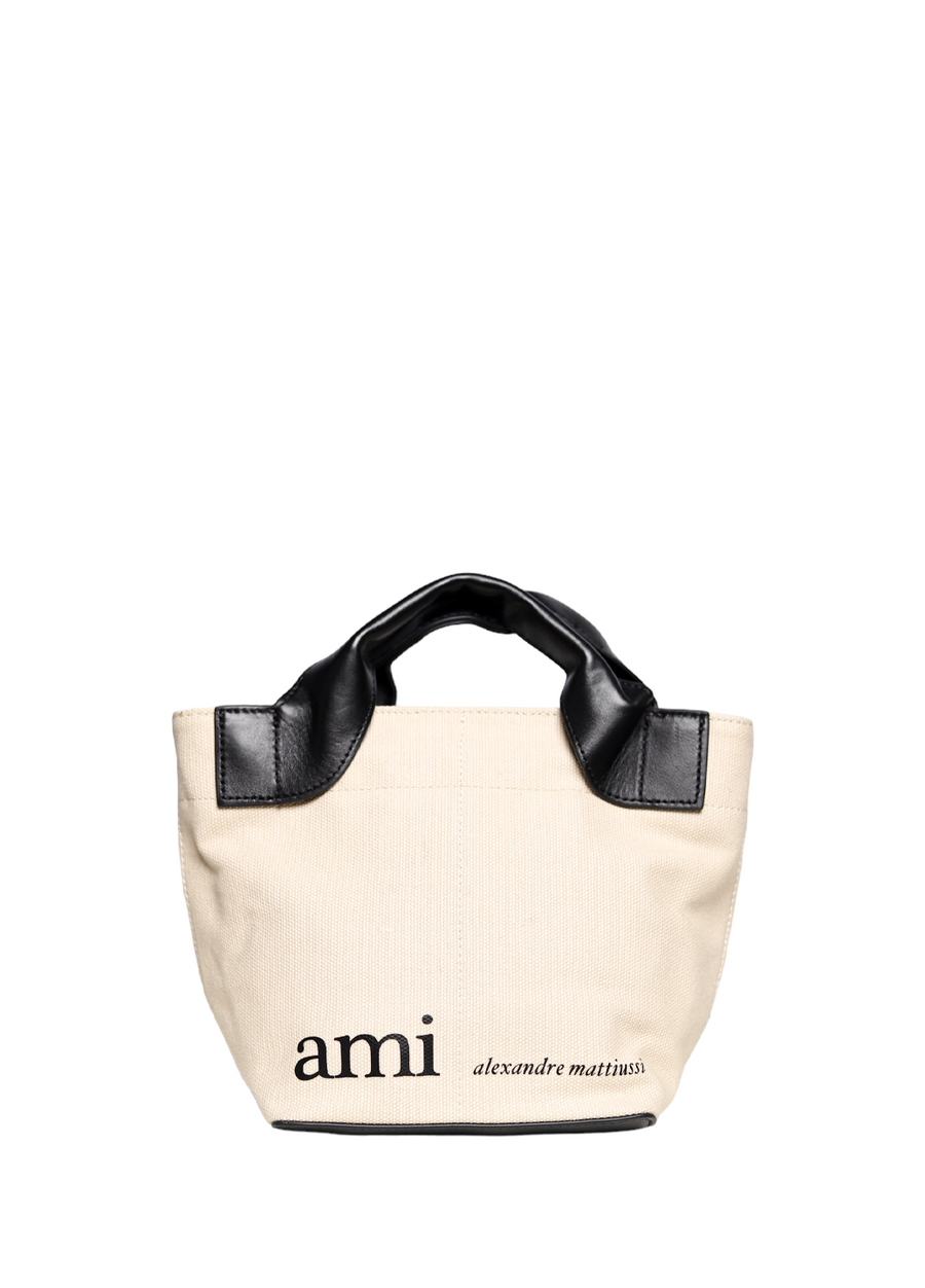 AMI Paris Tote Bag With Logo Print