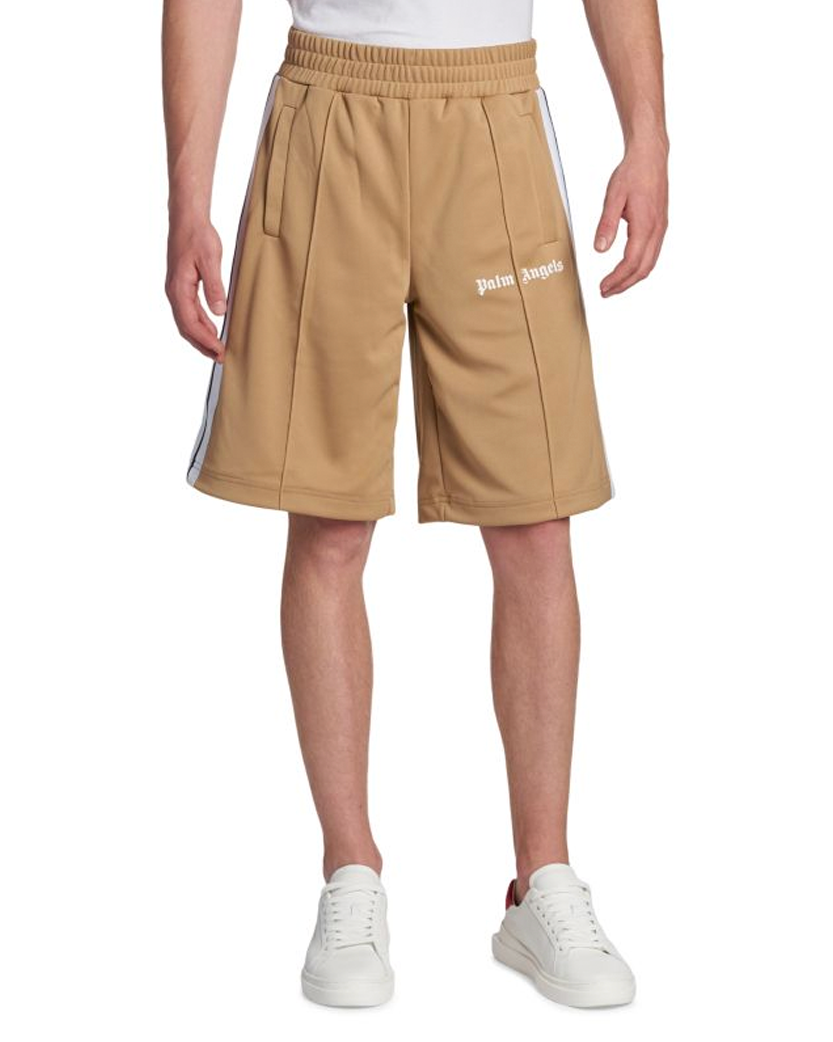 Palm Angels Classic Track Shorts Beige
