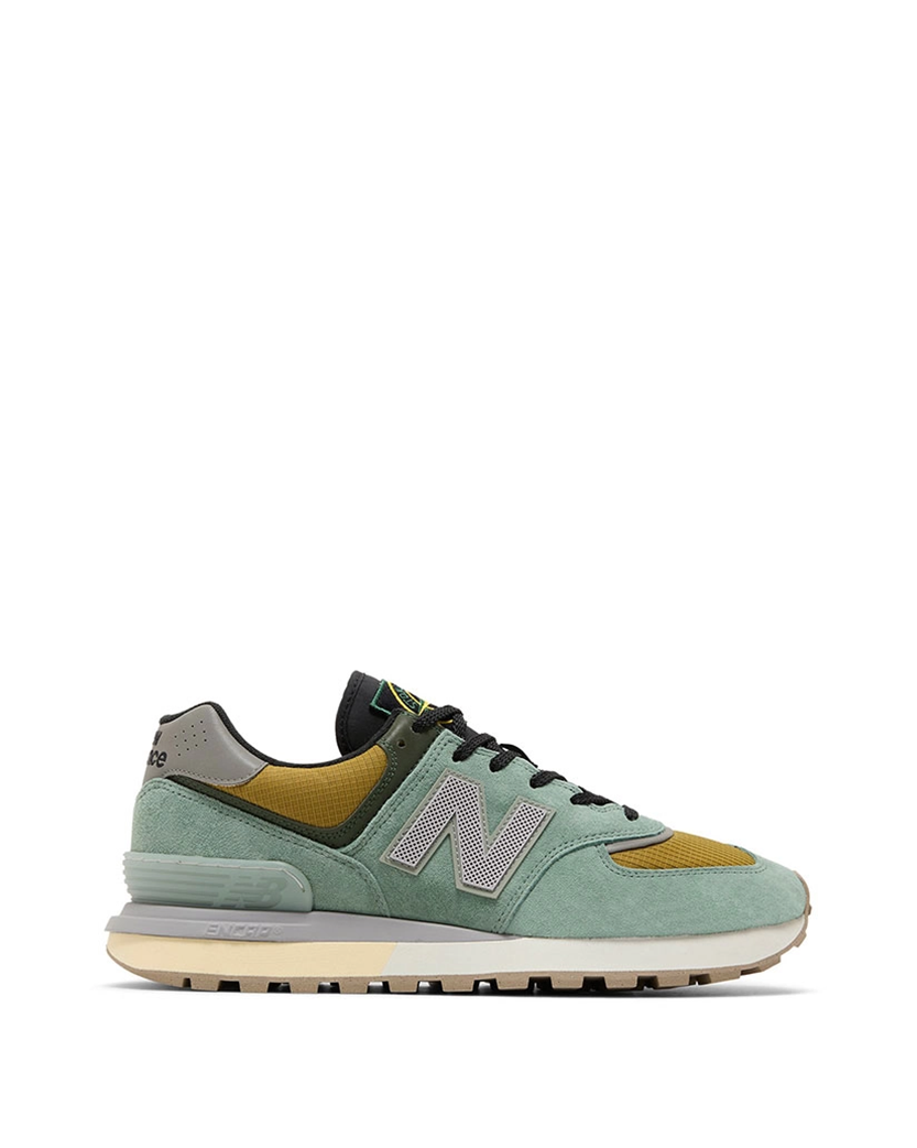 Stone Island x New Balance 574 Legacy Light Green