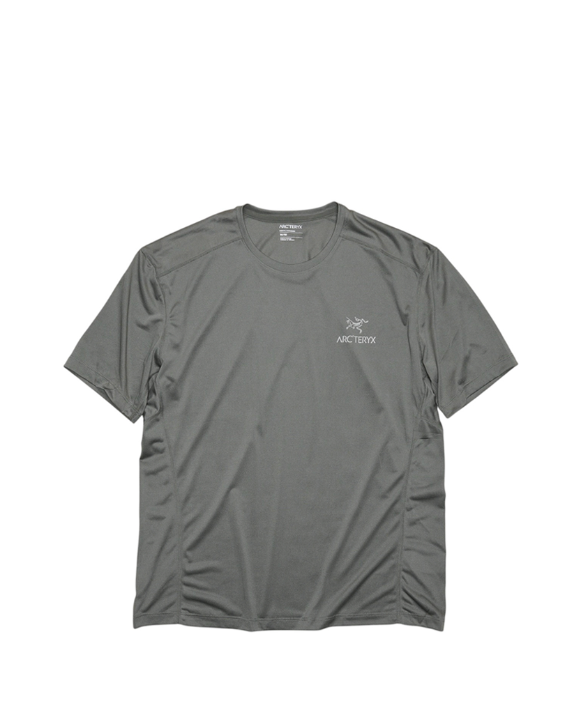 Arc'teryx Motus Arcword Crew SS T-Shirt Grey Logo Green
