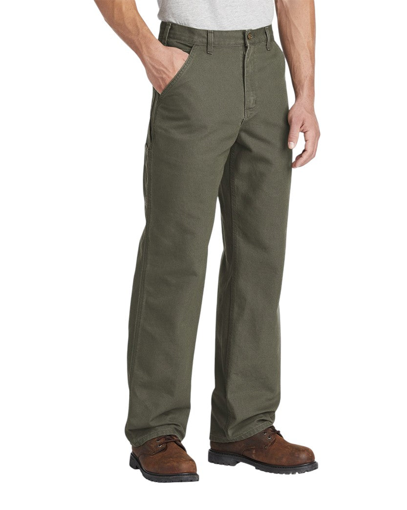 Carhartt WIP B11 Washed Duck Work Dungaree Moss