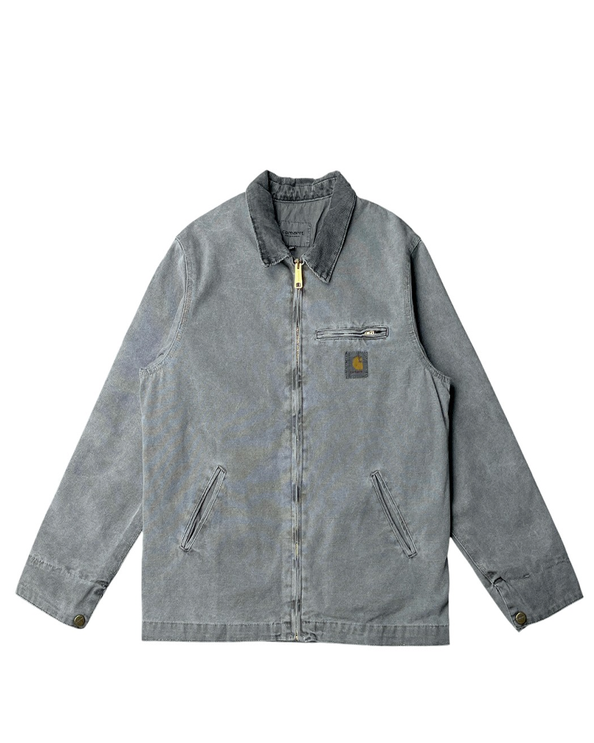 Carhartt WIP Duck Detroit Jacket Dusty Black - UNIFORM