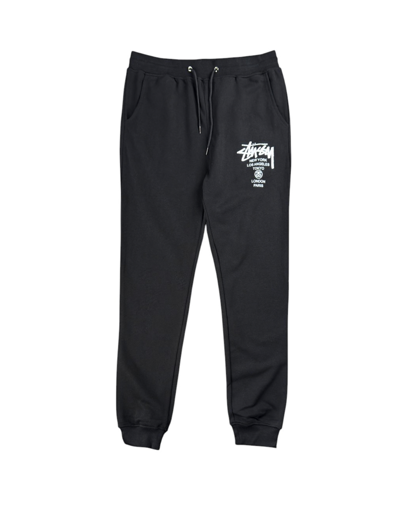 STUSSY World Tour Sweatpants Black