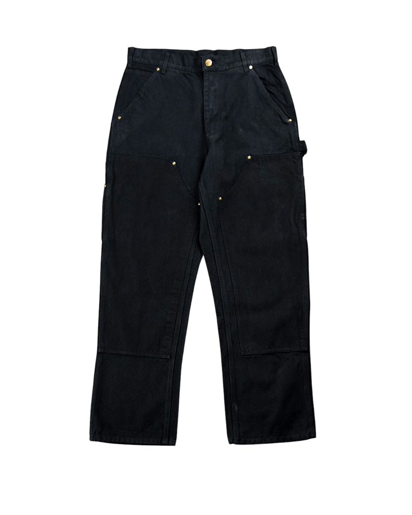Carhartt WIP B136 Carhartt Double Front Dungarees Black