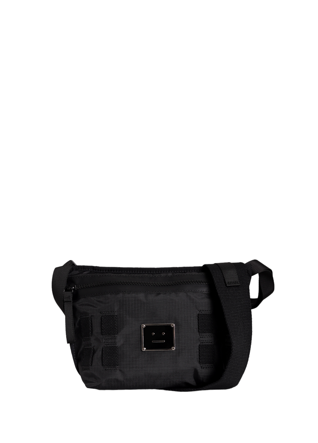 Acne Studios Logo plate belt bag Black
