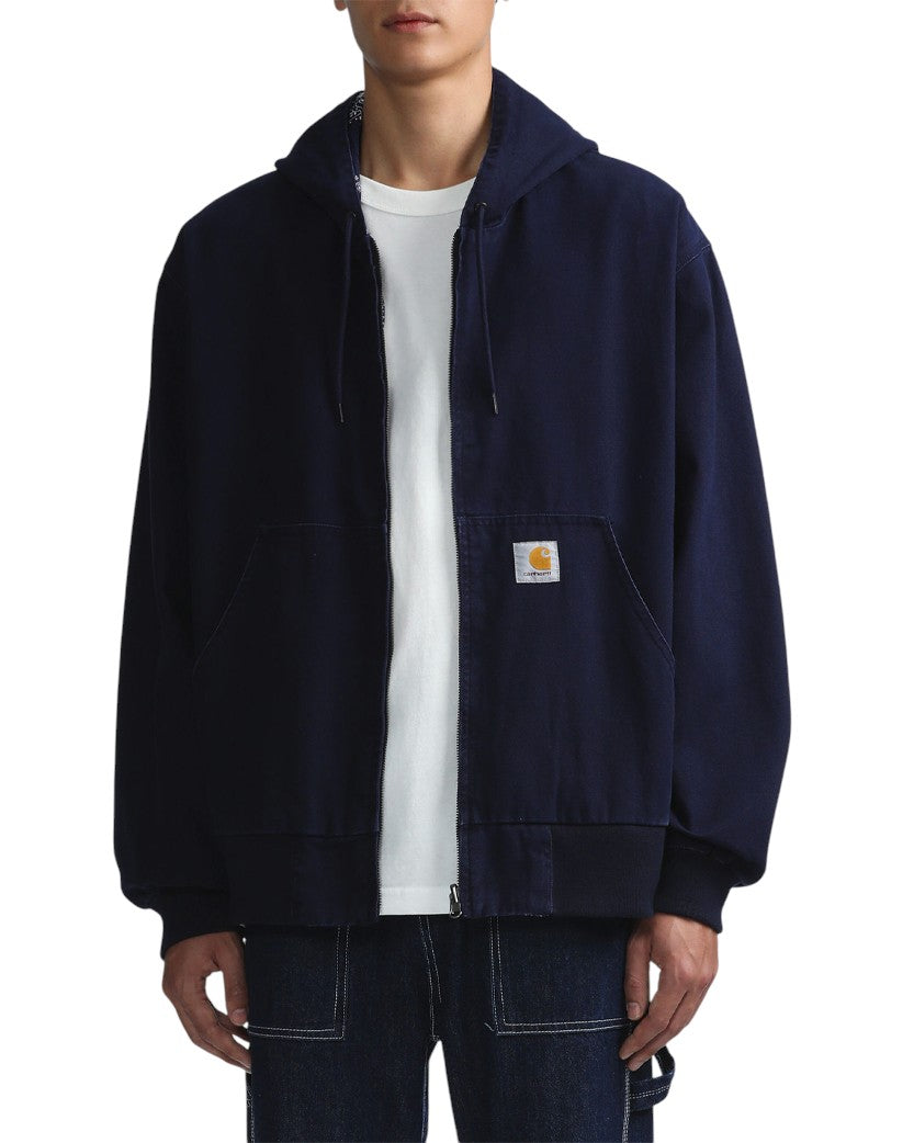 Carhartt WIP Zip Bandana Hoodie Navy