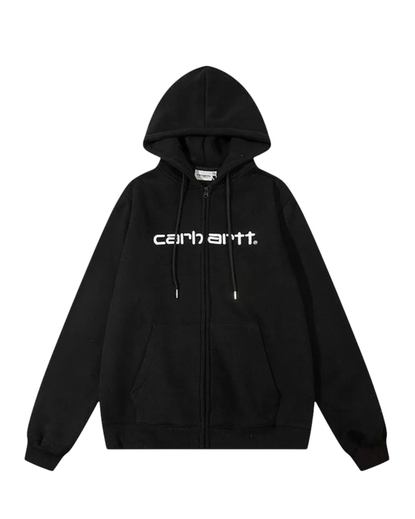 Carhartt WIP Zip Hoodie Logo Black