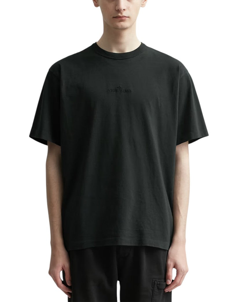 23SS 20444 Oversize Fit Embroidery T-Shirt Black SI0319-BK