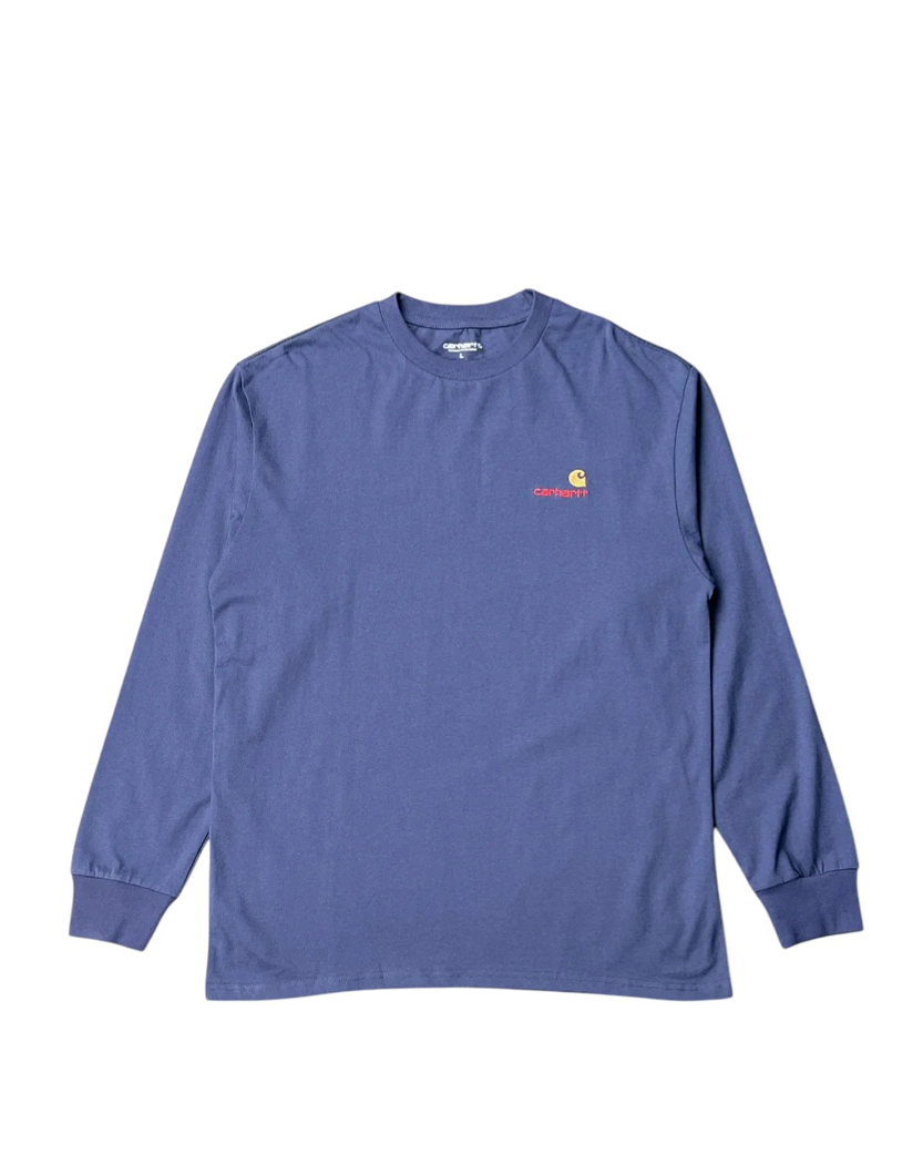 Carhartt WIP Script Long Sleeve T-Shirt Navy