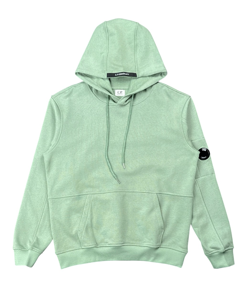 C.P. Company Hoodie With Lens Light Green