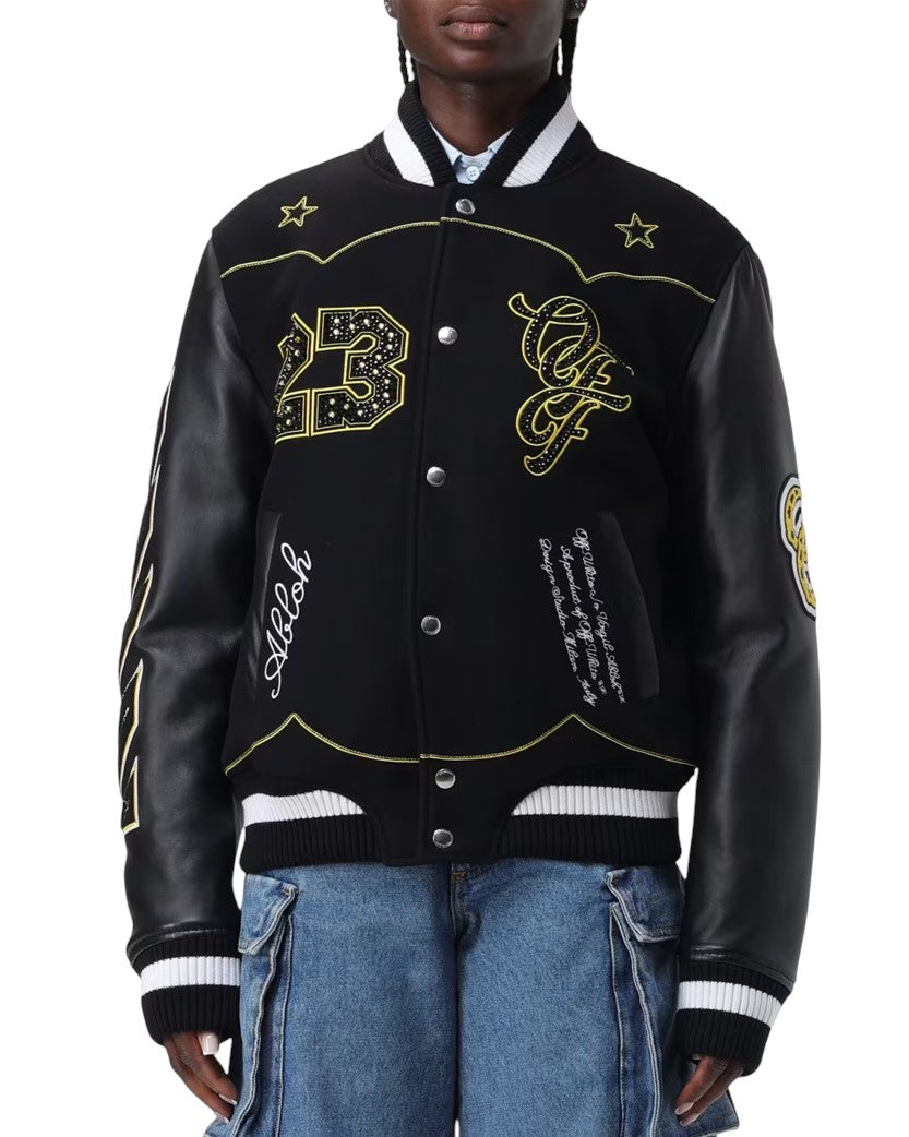 Off-White Horseshoe Bomber Jacket Black