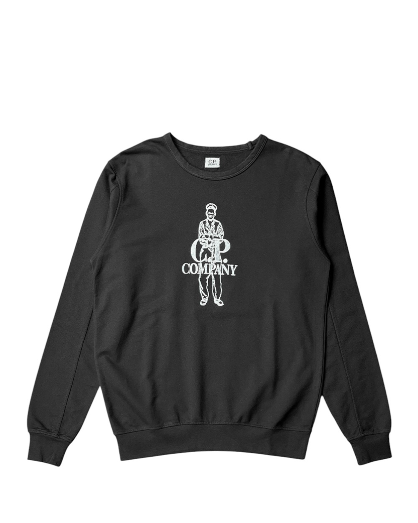 C.P. Company Embroidery Sweatshirt Black