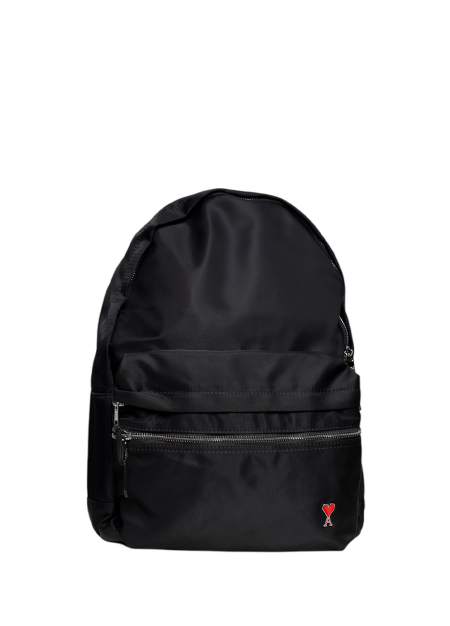 AMI Alexandre Mattiussi Backpack With Logo Black
