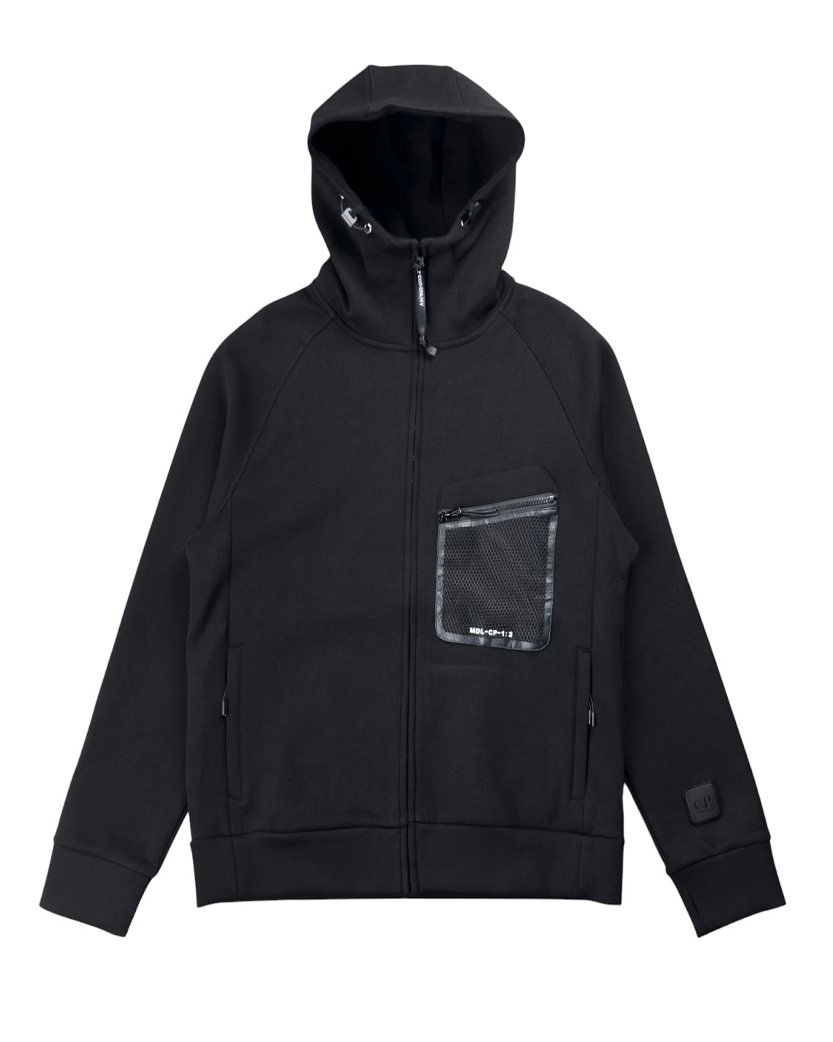 C.P. Company 22FW Zip Hoodie Black