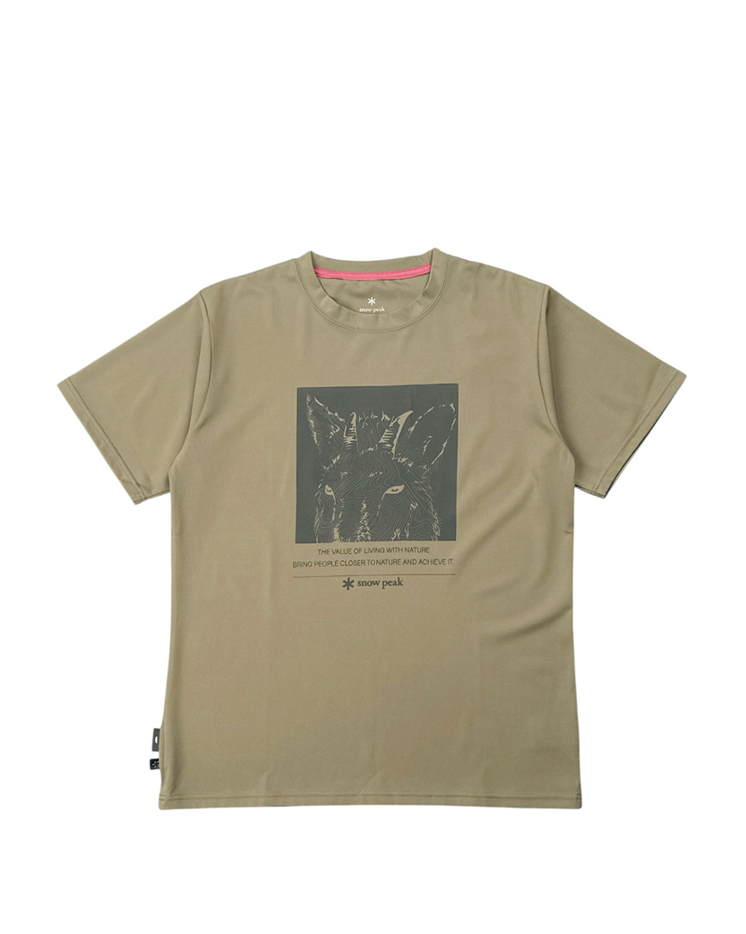 Snow Peak x Tonedtrout Graphic T-Shirt Olive