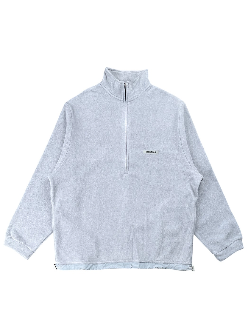 Fear of God Essentials Polar Fleece Half-Zip Sweater Grey