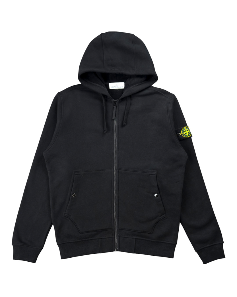 61620 Full-Zipper Hooded Sweatshirt Black SI0130-BK