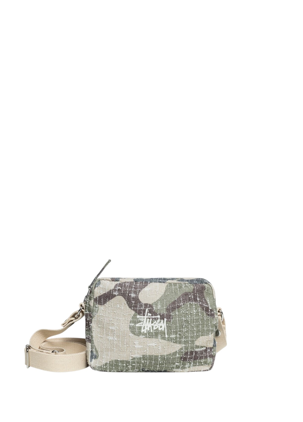 STUSSY Needle Punch Side Pouch Camo