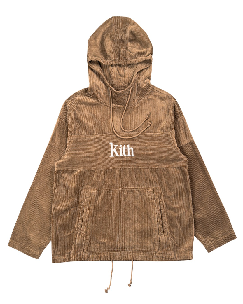 Kith Corduroy Double Pocket Hoodie Brown