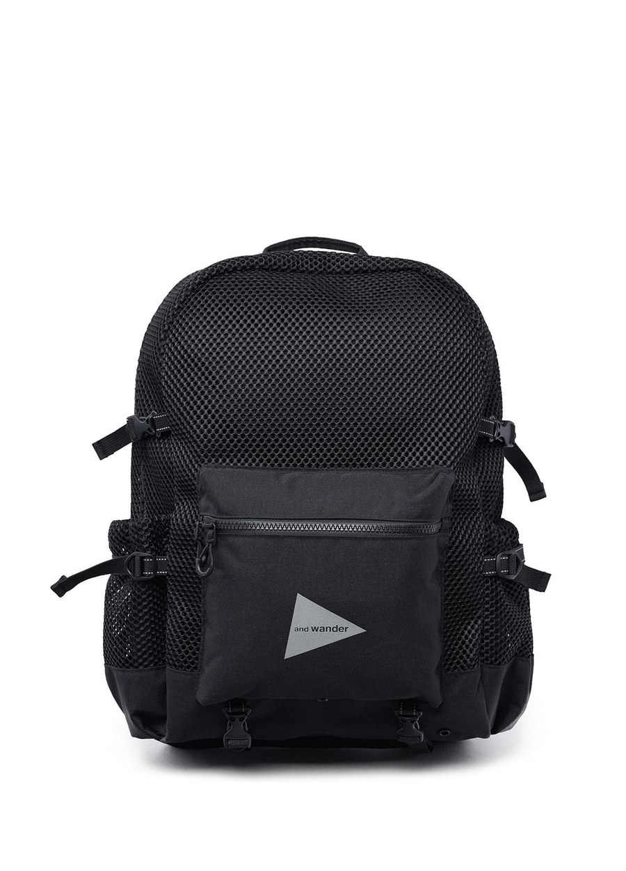 And Wander 3D Mesh Backpack Black