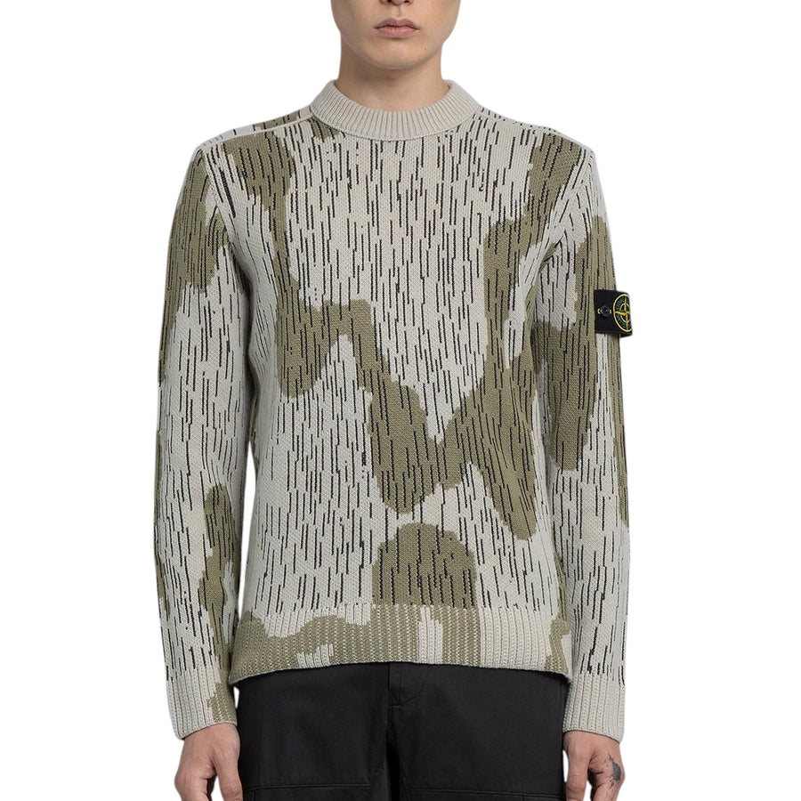 575D5 Mixed Yarn Sweater Rain Camo SI0252-RCA